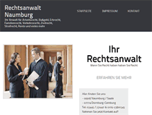 Tablet Screenshot of naumburg-anwalt.de